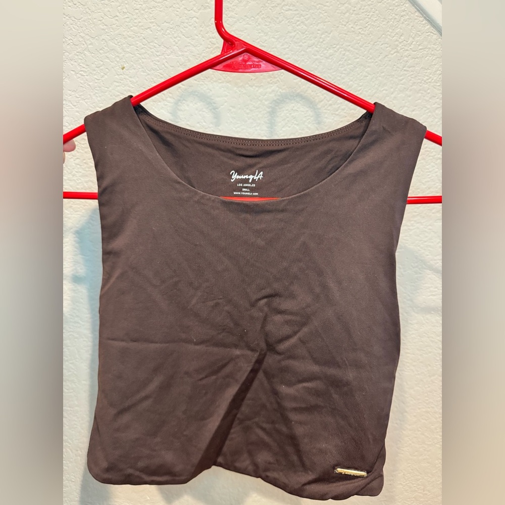 YoungLA Women's Chocolate crop Top